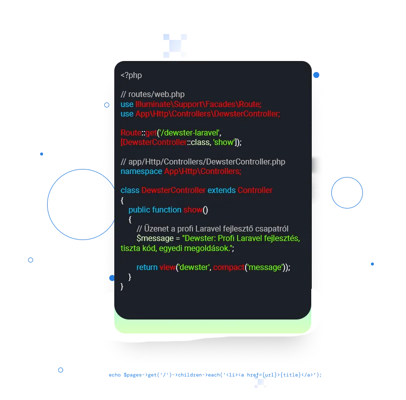 Laravel platform bemutató